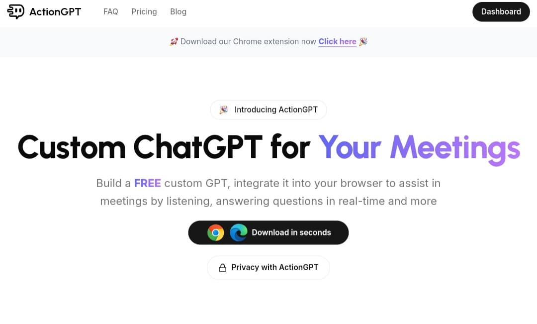 ActionGPT: تحسين اجتماعاتك عبر الإنترنت باستخدام AI