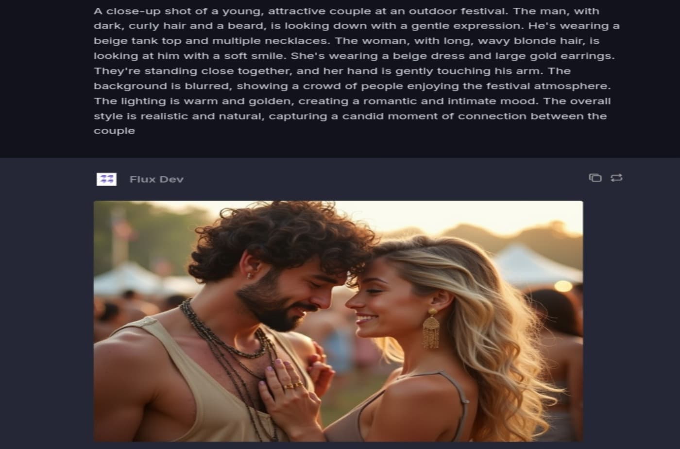 Image Generation at Multichatai.com إنشاء صورة باستخدام نموذج Flux في موقع MultiChat AI