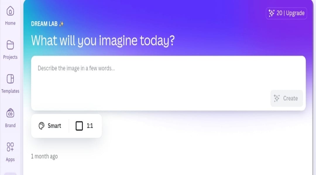 أداة Dream Lab لإنشاء صور الذكاء الاصطناعي داخل منصة Canva