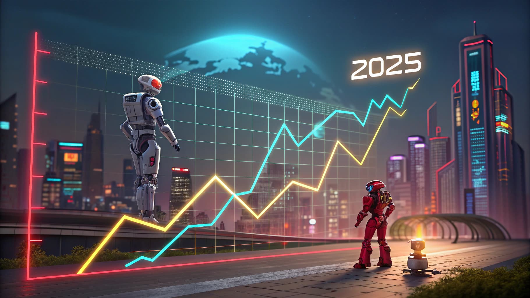 تقرير الذكاء الاصطناعي   2025: من يتصدر سباق أدوات الدردشة والصور والفيديو