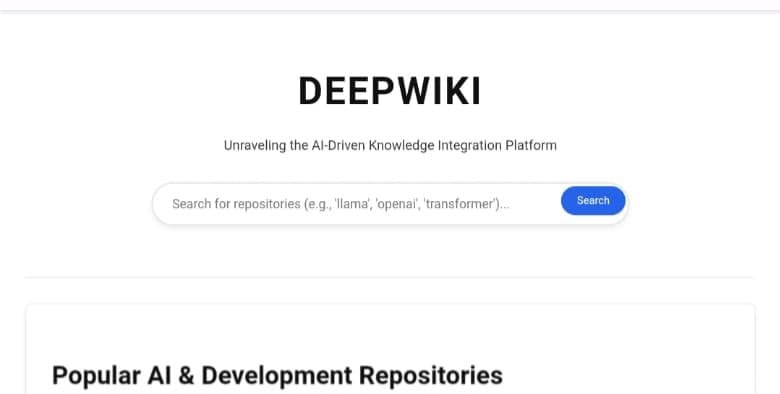 DeepWiki: أداة ذكاء اصطناعي لفهم مشاريع GitHub عبر شروحات ومخططات تفاعلية